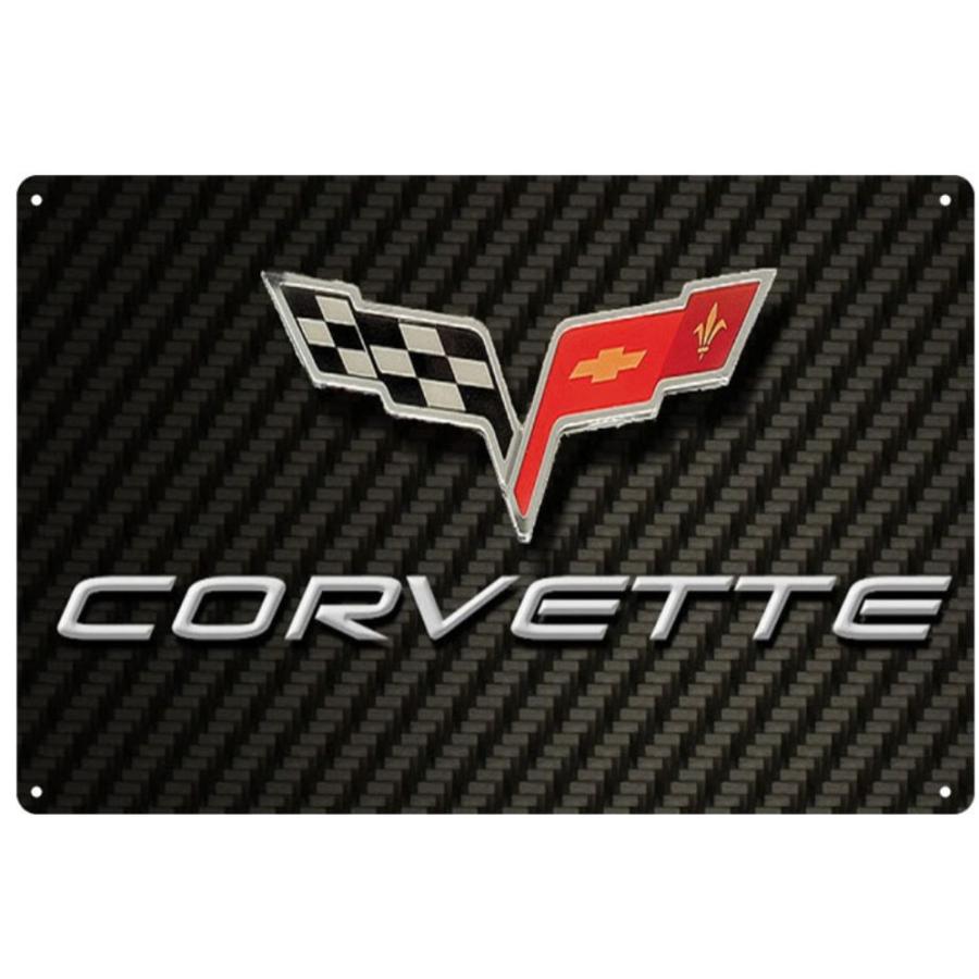 シボレー・コルベット Chevrolet Corvette メタルサイン インテリア 