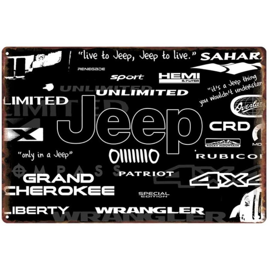 jeep ジープ メタルサイン インテリア アメリカ雑貨 ブリキ看板 バー