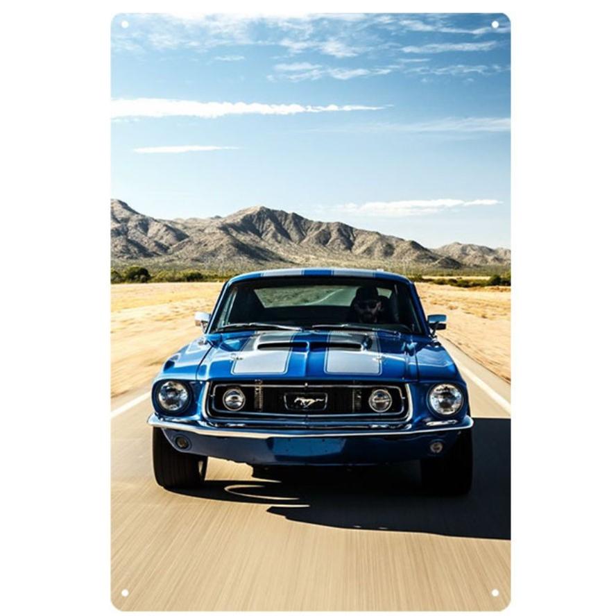 マスタング Ford Mustang ☆レトロ調☆メタルサイン アメリカンブリキ