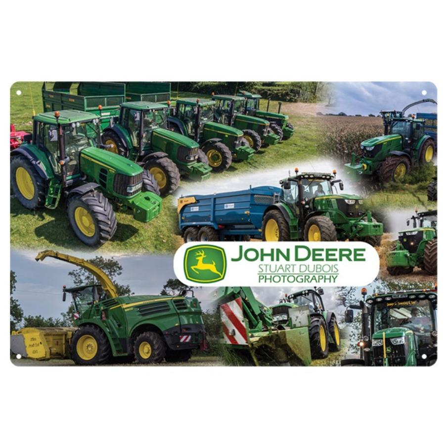 ジョンディア john deere トラクター ☆レトロ調☆メタルサイン