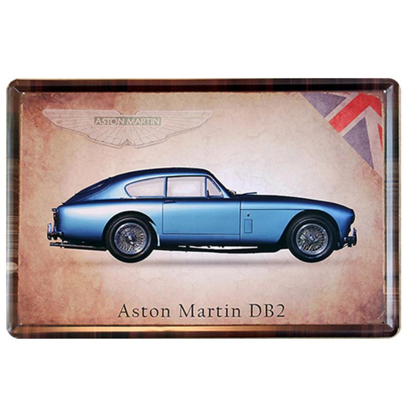 アストンマーティン Aston Martin DB2 車 ☆レトロ調☆メタルサイン