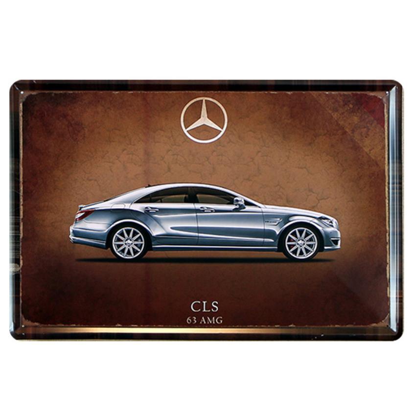 メルセデス・ベンツ CLS 63 AMG 車 ☆レトロ調☆メタルサイン