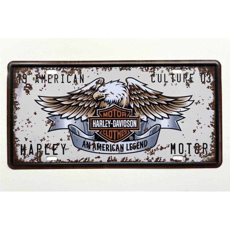 ハーレーダビッドソン ナンバープレート型 アメリカ雑貨 メタル