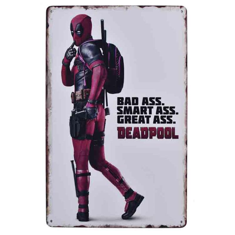 デッドプール Deadpoo l映画ポスター アメリカ雑貨☆レトロ調☆メタル
