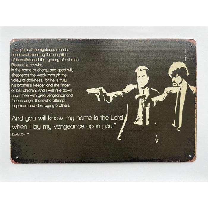 パルプ・フィクション』 Pulp Fiction アメリカ雑貨☆レトロ調☆メタル