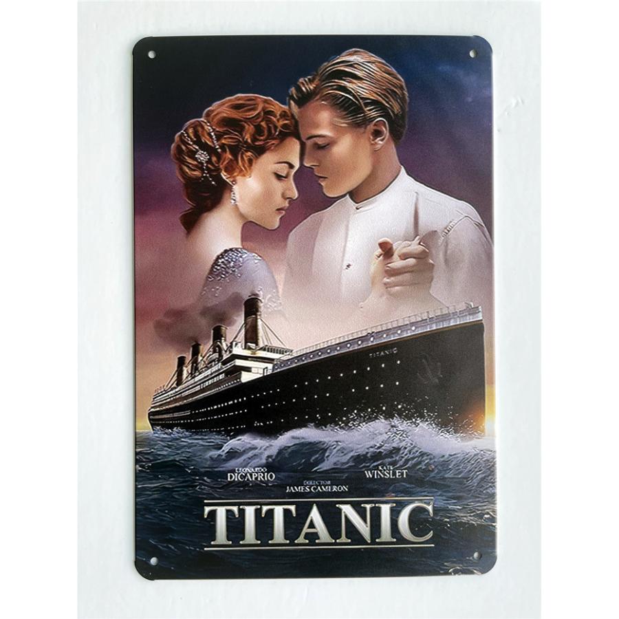 『タイタニック』 Titanic 映画ポスター　アメリカ雑貨　レトロ調　メタルサイン　ブリキ看板　インテリア　20x30cm  :tp-dy139:EIWAヤフー店 - 通販 - Yahoo!ショッピング