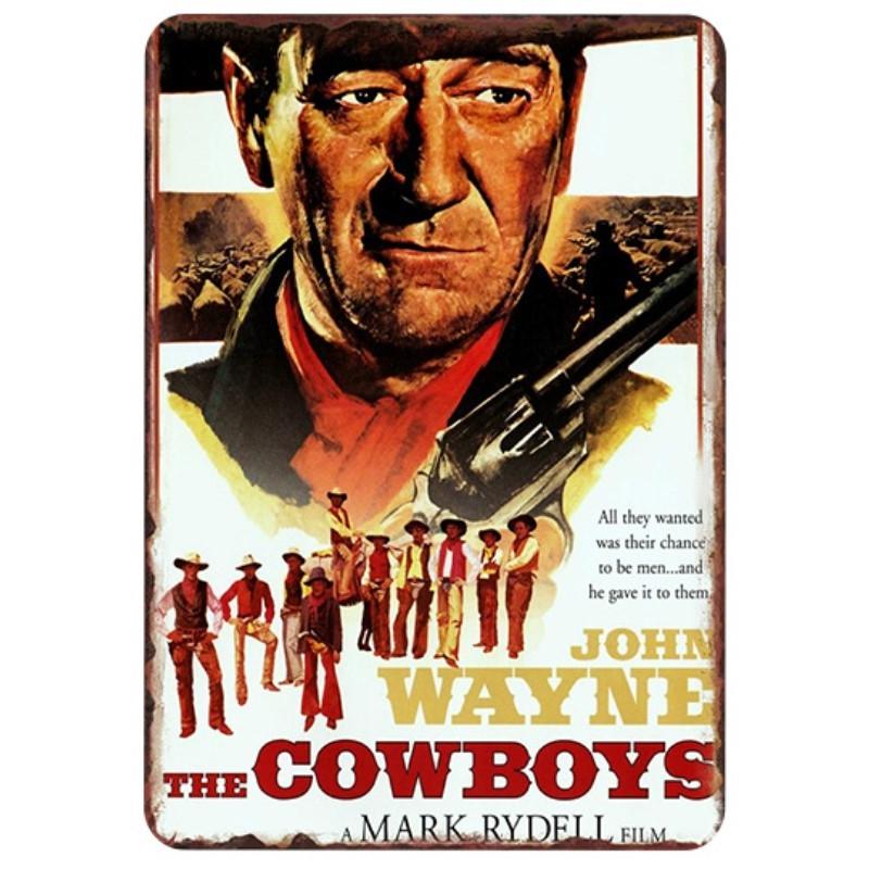 11人のカウボーイ The Cowboys 西部劇 映画ポスター アメリカ雑貨 レトロ調 メタルサイン ブリキ看板 インテリア x30cm Tp Dy151 Eiwaヤフー店 通販 Yahoo ショッピング