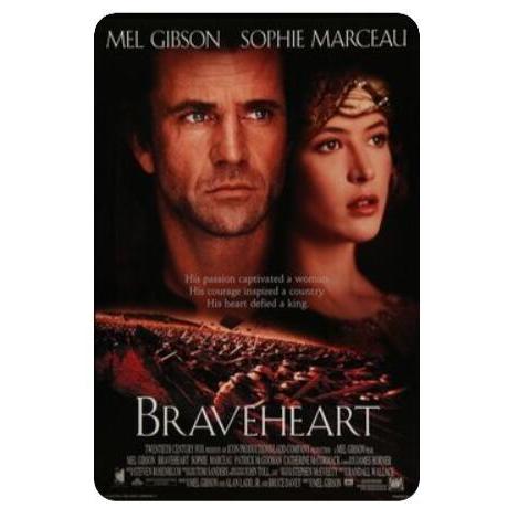 ブレイブハート』 Braveheart 映画ポスター アメリカ雑貨 メタルサイン