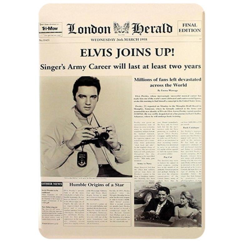 エルビス・プレスリー 名言 サイン入り 看板 【公式通販】