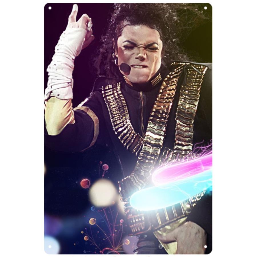 マイケル ジャクソン Michael Jackson インテリア アメリカ雑貨 レトロ調 ブリキ看板 飾り バー レストラン カフェ x30cm Tp Gs132 Eiwaヤフー店 通販 Yahoo ショッピング