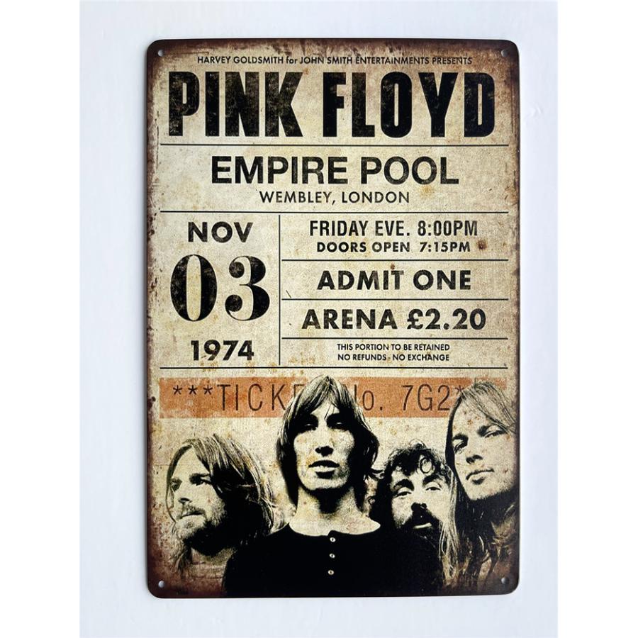 ピンク フロイド Pink Floyd ロックバンド コンサートポスター アメリカ雑貨 レトロ調 ブリキ看板 飾り バー レストラン カフェ x30cm Tp Gs277 Eiwaヤフー店 通販 Yahoo ショッピング
