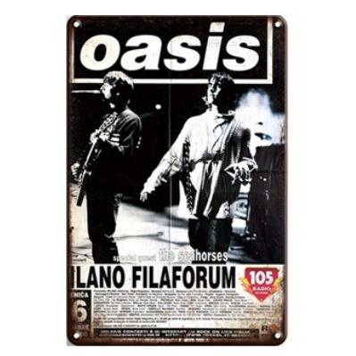 オアシス Oasis イギリス ロックバンド ポスターアメリカ雑貨 レトロ調 ブリキ看板 飾り バー レストラン カフェ x30cm Tp Gs328 Eiwaヤフー店 通販 Yahoo ショッピング