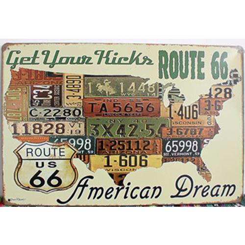 国道66号線 U.S. Route 66 アメリカ雑貨 ルート66 66☆レトロ調