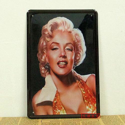 マリリン・モンロー アメリカ雑貨☆レトロ調☆アメリカンブリキ看板