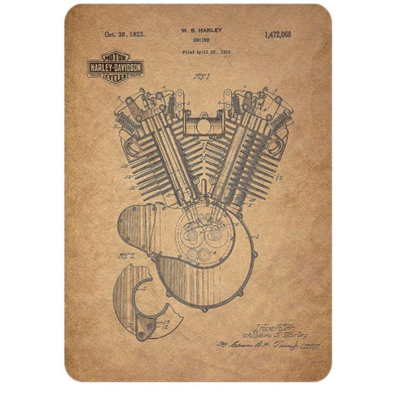 ハーレーダビッドソン Harley-Davidson バイク　オートバイ★レトロ調★メタルサイン　アメリカンブリキ看板/飾り/バー/レストラン/カフェ/喫茶店/20cm*30cm | 