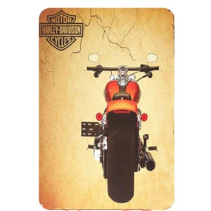 ハーレーダビッドソン Harley-Davidson オートバイ ☆レトロ調☆メタル 