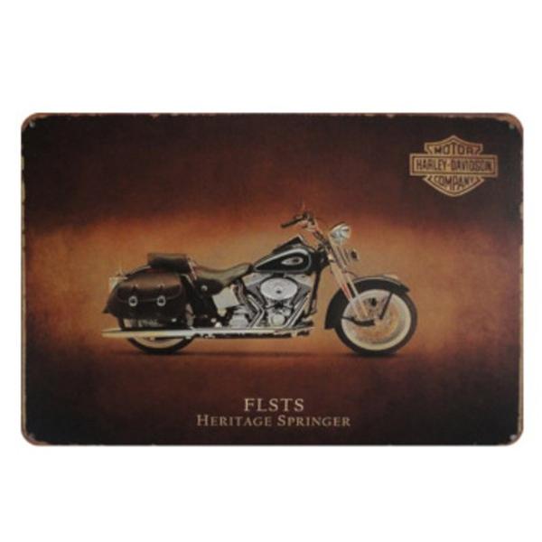 ハーレーダビッドソン Harley-Davidson FLSTS オートバイ ☆レトロ調