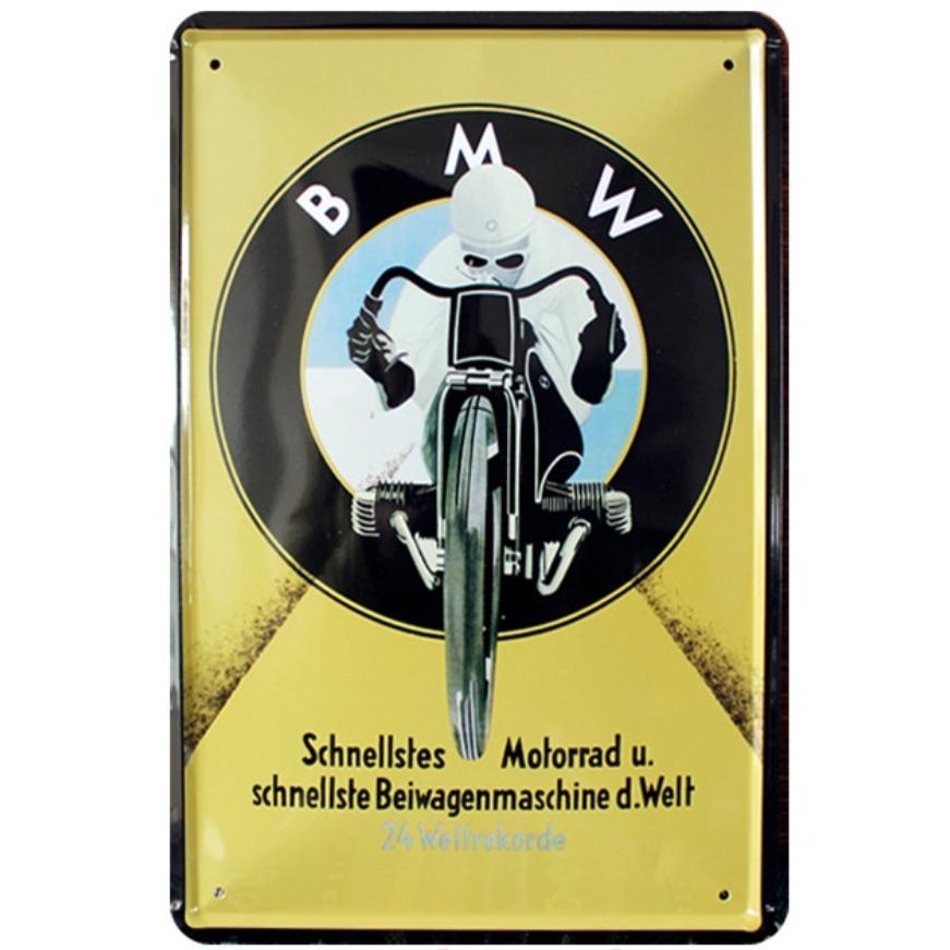 オートバイ バイク アメリカン雑貨☆レトロ調☆メタルサイン ブリキ