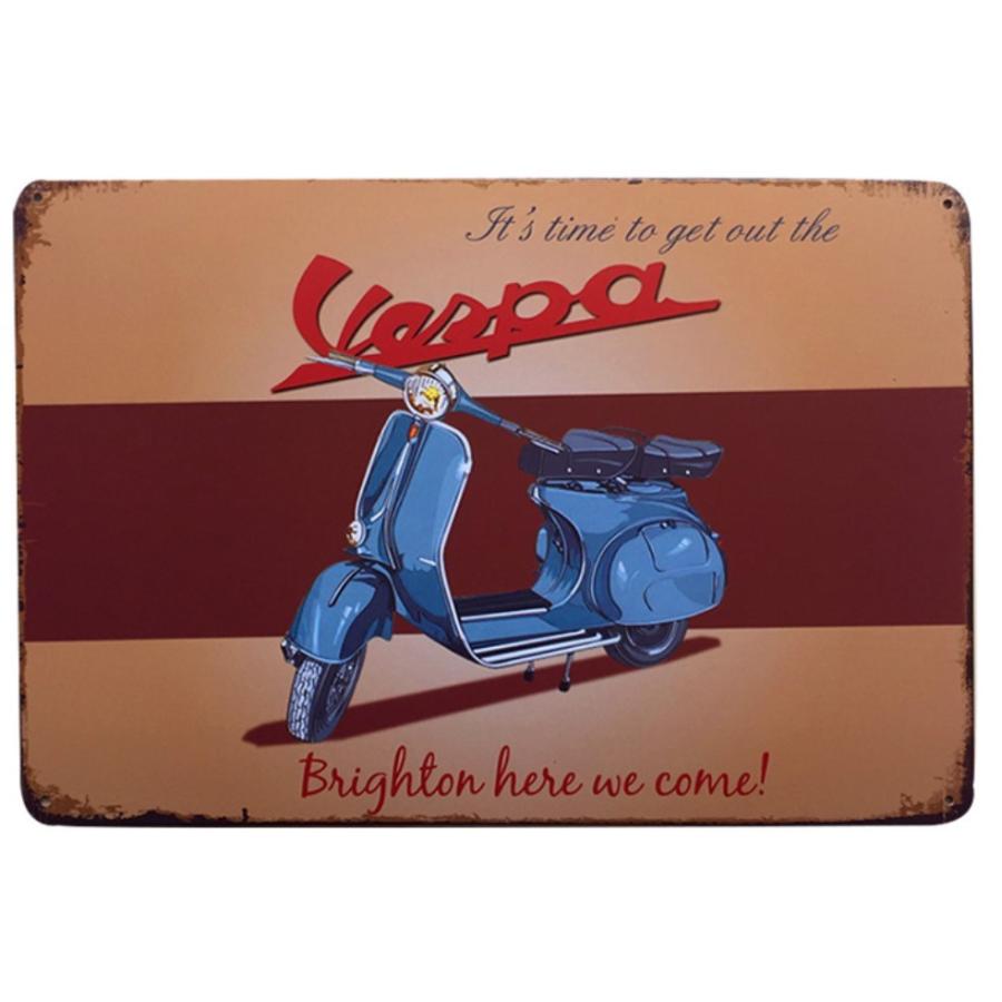 バイク アメリカン雑貨☆レトロ調☆メタルサイン ブリキ看板/飾り/バー