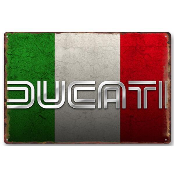 ドゥカティ DUCATI イタリア バイク☆レトロ調☆メタルサイン 