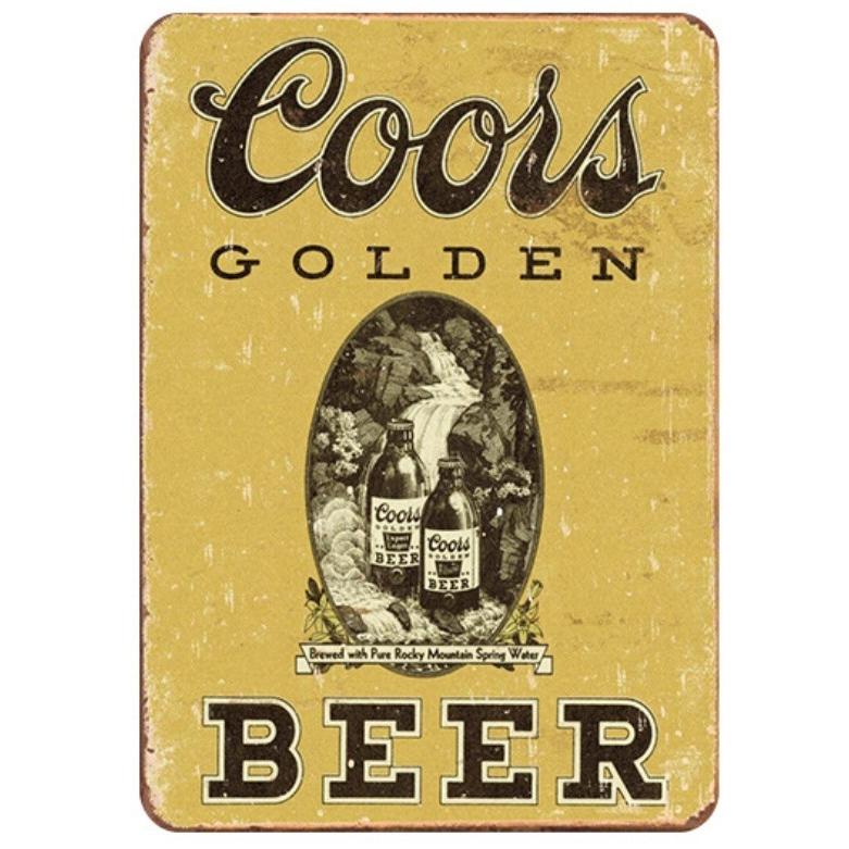 クアーズ Coors アメリカビール☆アメリカ雑貨 レトロ調 ブリキ看板