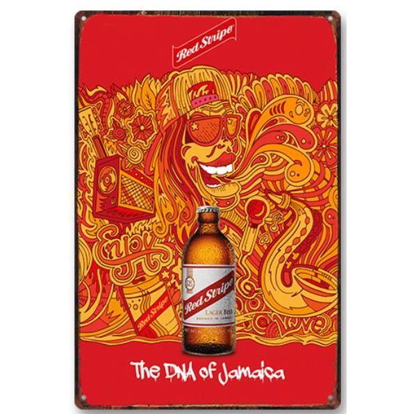 レッド ストライプ Red Stripe ジャマイカ名物 ☆アメリカ雑貨 レトロ