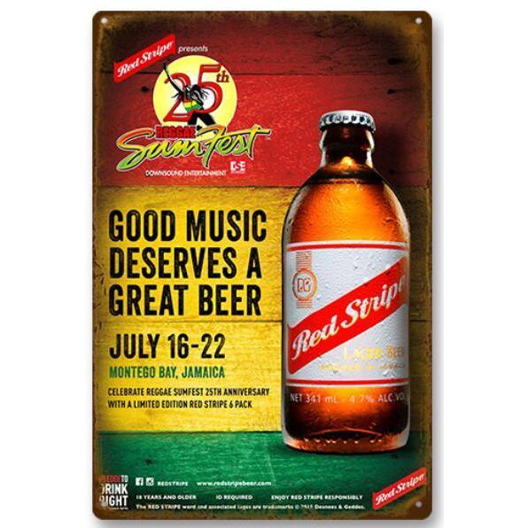 レッド ストライプ Red Stripe ジャマイカ名物 ☆アメリカ雑貨 レトロ