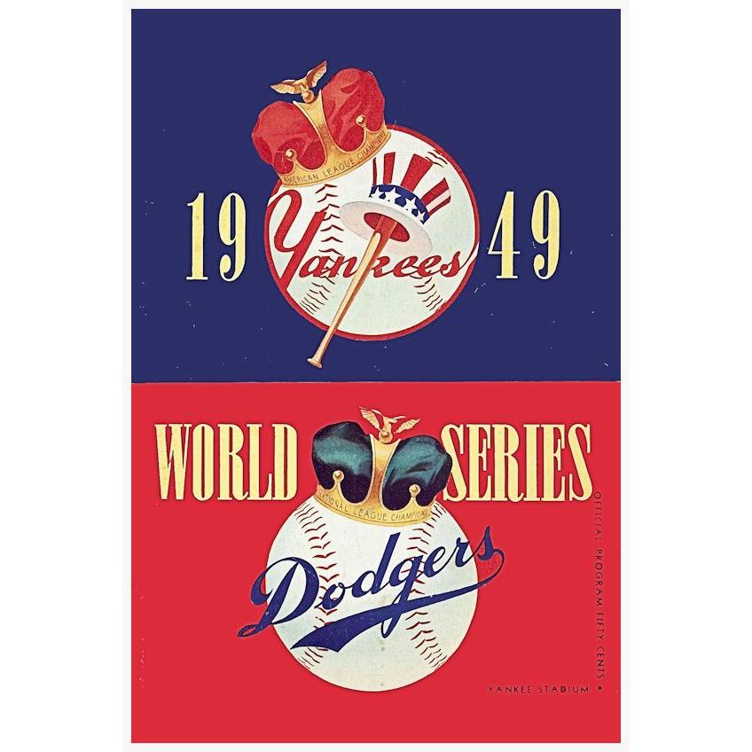 1949年ワールドシリーズポスター ドジャースvsヤンキース ポスター