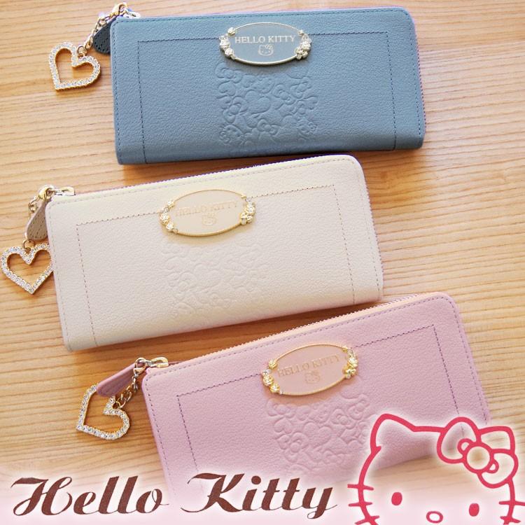 送料無料 本革財布 牛革新作hello Kitty長財布 キュートなハローキティ ラウンドファスナー財布 新作キティちゃん財布 サンリオキャラクター 財布 Hkl3 12 アドバンス通販 通販 Yahoo ショッピング