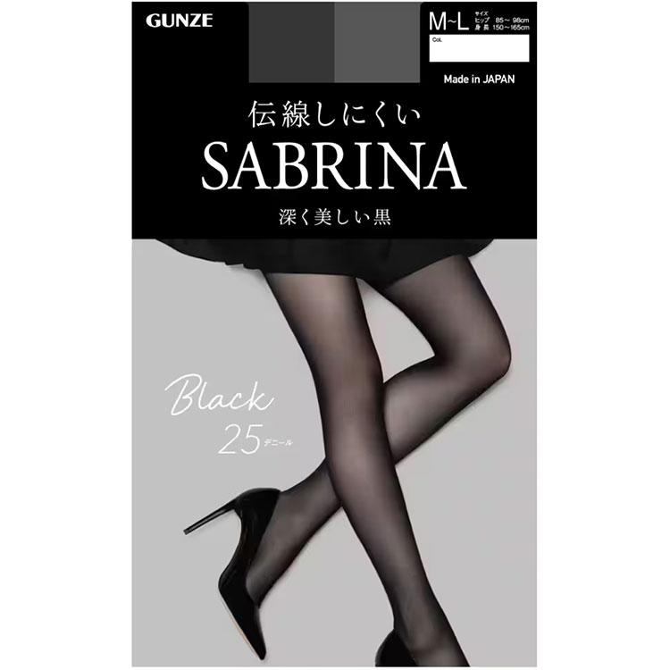 GUNZE 【オールスルーストッキング】GUNZE SABRINA【ブラック