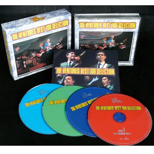 ザ・ベンチャーズ ベスト100セレクション CD 4枚組 全100曲 ★ ウォーク・ドント・ラン パーフィディア 木の葉の子守唄 ブルー・ムーン - 映像と音の友社