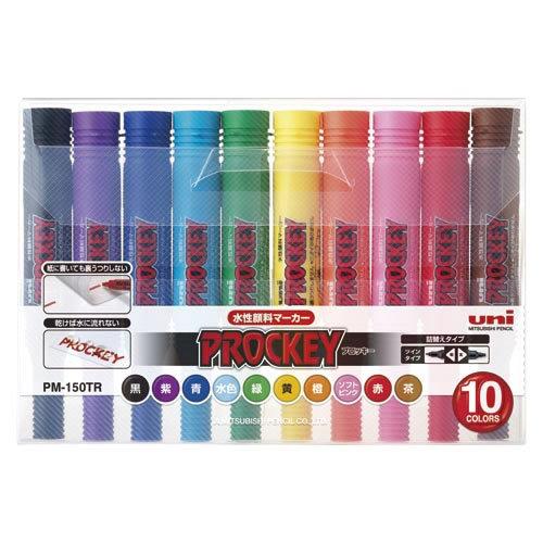 ★まとめ買い★三菱鉛筆 プロッキーPM-150 10色仕かける 新 PM150TR10CN ×10個【返品・取り替えっこ・取りやめる不可】【イージャパンモール】