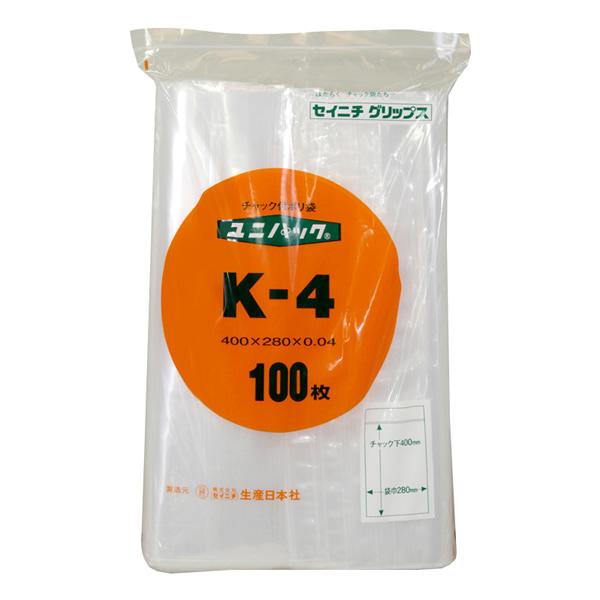 ユニパック　Ｋ−４　１５束（１５００枚）【イージャパンモール】