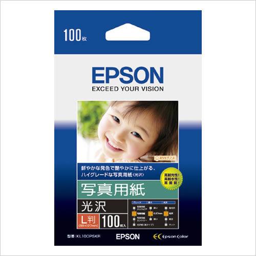 ★まとめ買い★　エプソン　写真用紙＜光沢＞Ｌサイズ・１００枚　KL100PSKR　×30個【返品・交換・キャンセル不可】【イージャパンモール】