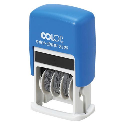 ★まとめ買い★日本システムス　ミニデータスタンプ　S120/BL2　×50個【返品・交換・キャンセル不可】【イージャパンモール】