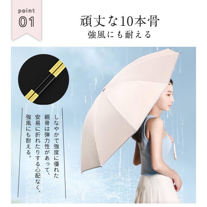 逆さ傘 折りたたみ傘 ワンタッチ 自動開閉 晴雨兼用 10本骨 逆転傘 逆