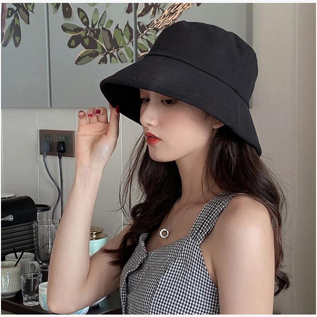 メーカー公式ショップ 匿名発送♡リバーシブル帽子 黒ベージュ つば広 UVカット 日除け 韓国