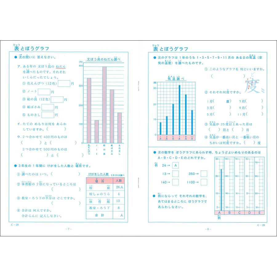 練習帳 C-20 (3年生用）　小学生教材｜ejisonclub｜04