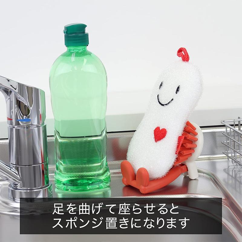サンベルム 立つ キッチンブラシ まるちゃん K60357 4522021069454