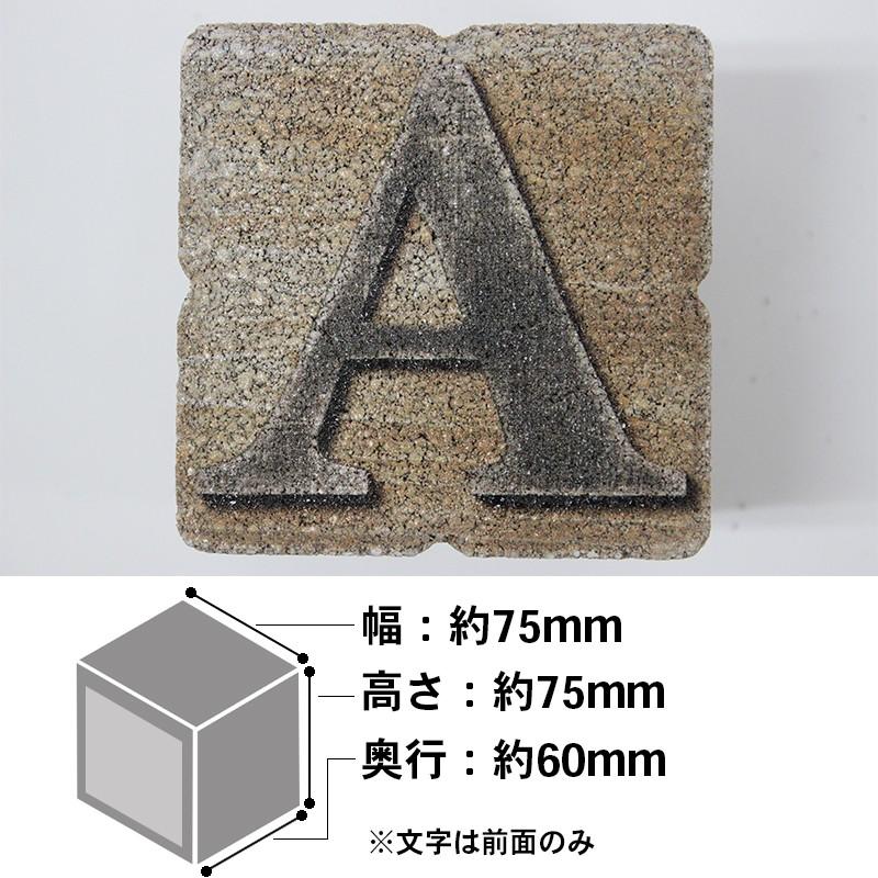 アルファベットブロック A 幅75mm×奥行60mm×高さ75mm アルファベット