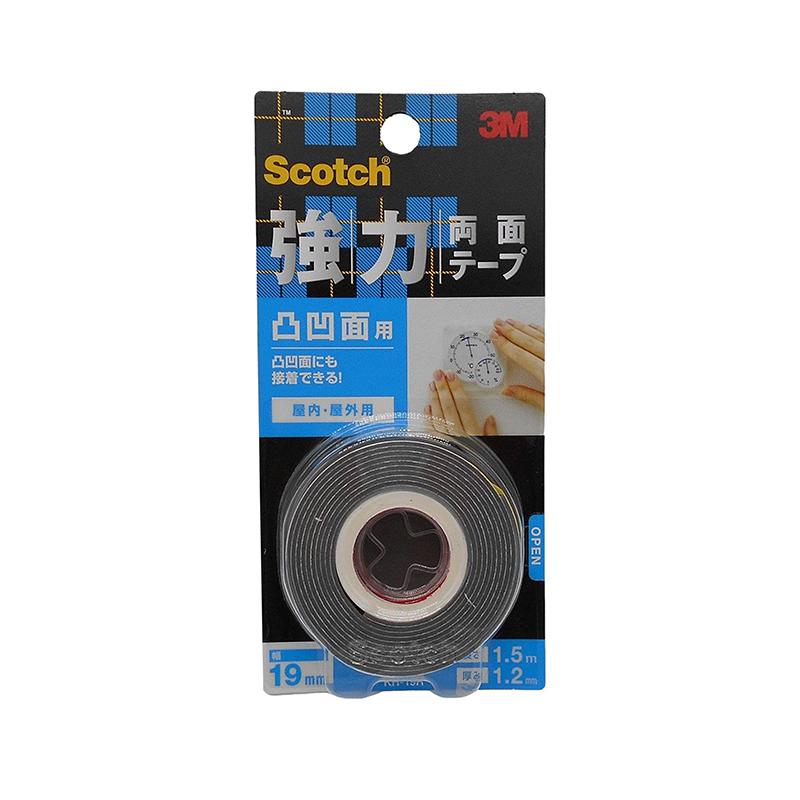 3M スコッチ 強力両面テープ 凸凹面用 19mm×1.5m KH-19R スリーエム メール便対応（2個まで） 4550309262297｜ejoy