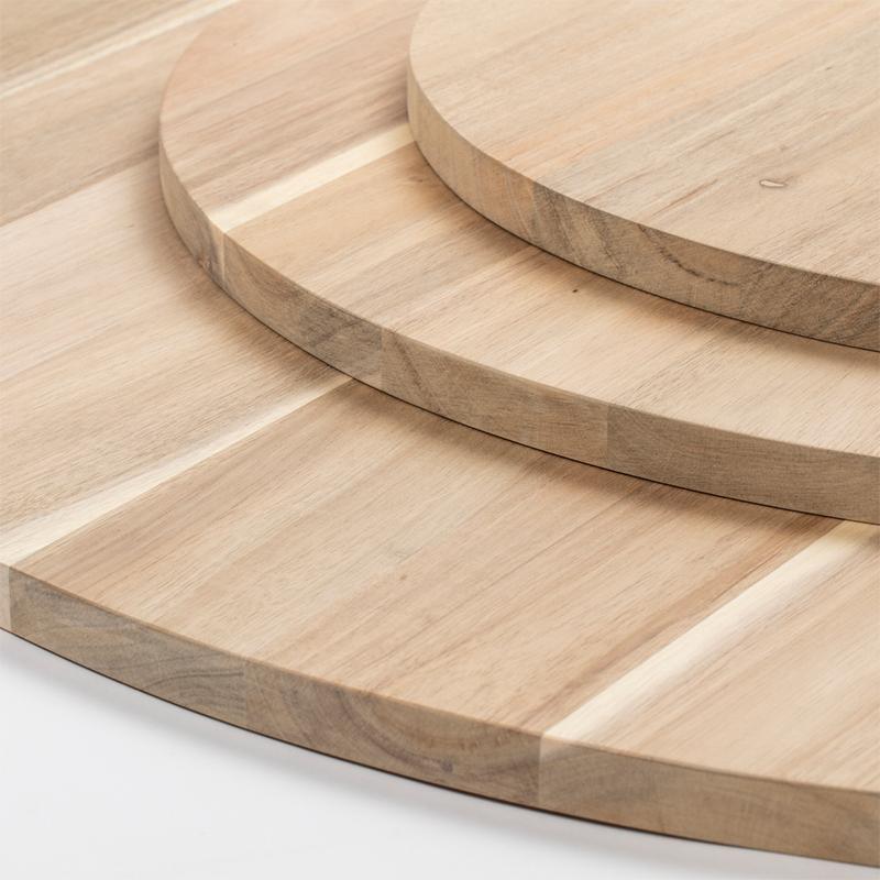 円形木材テーブル天板 ディスプレイ台 岡元木材 アカシア テーブルトップ 20mm×直径600mm 円形 丸形 円型 無