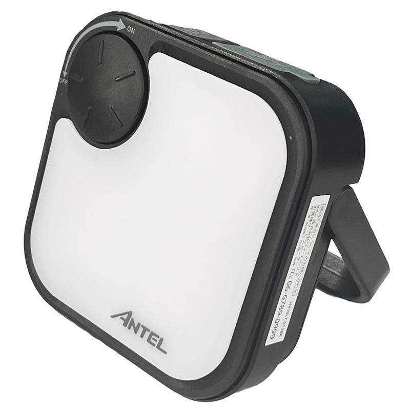 ANTEL ソーラーパネル ランタン ブラック モバイルバッテリー機能 IP44