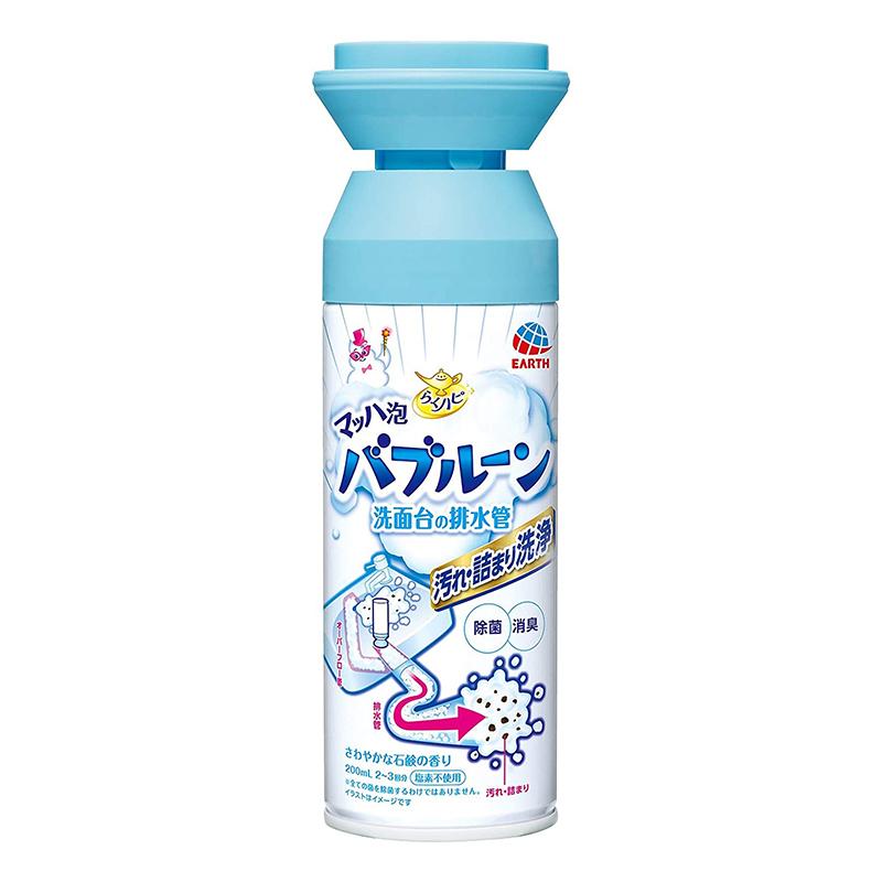 アース製薬 らくハピ マッハ泡 バブルーン 洗面台の排水管 200ml アース製薬 らくハピ マッハ泡 バブルーン 洗面台の排水管 200ml