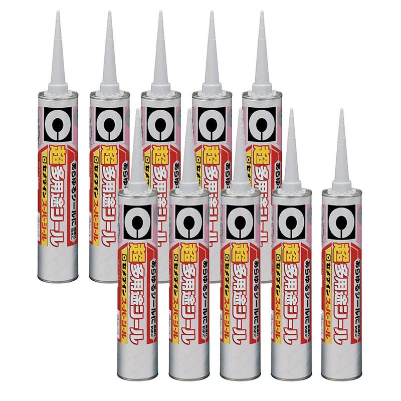 【10本セット】セメダイン 多用途 スーパーシール 333ml ホワイト SU-001×10本 4901761163828