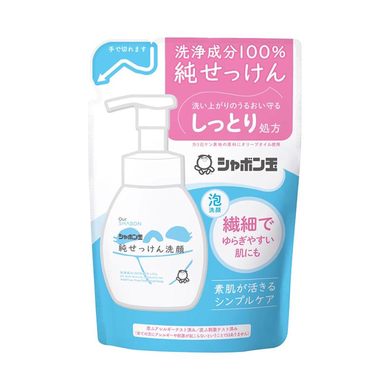 シャボン玉石けん つめかえ用 純せっけん洗顔 泡タイプ Our SHABON