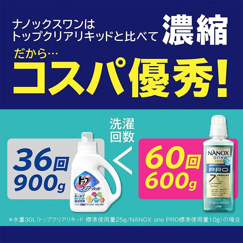 LION（ライオン） NANOX one PRO 本体 大 600g 洗濯用洗剤