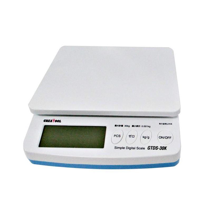 グレートツール 簡易デジタルはかり 最小表示1g 最大30kg GTDS-30K