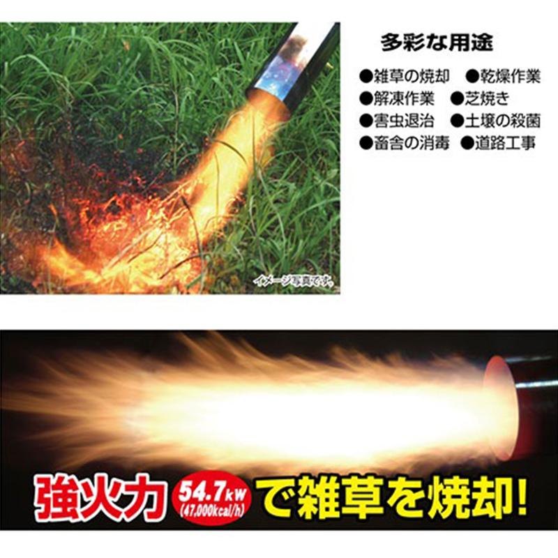 新富士 草焼きバーナー 灯油式 本格派タイプ 除草 解氷 殺虫 殺菌 害虫 