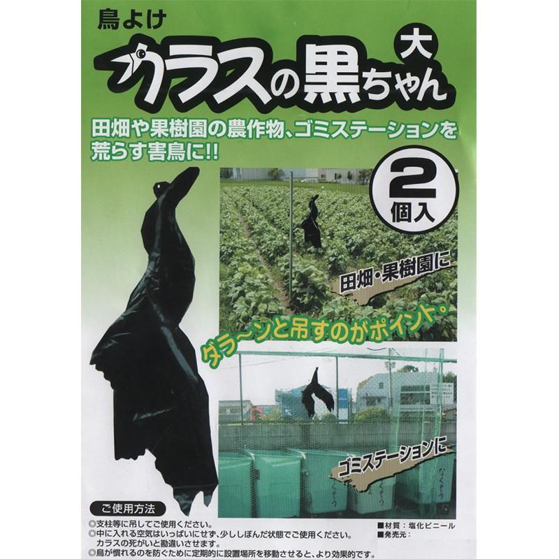福農産業 鳥よけ カラスの黒ちゃん 大 2枚入 メール便対応（2個まで